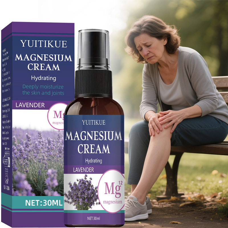 Bath Salts Magnesium - YUITIKUE マグネシウムクリームスプレー - ラベンダーの香り 関節ケア 肌と関節に潤いを与える