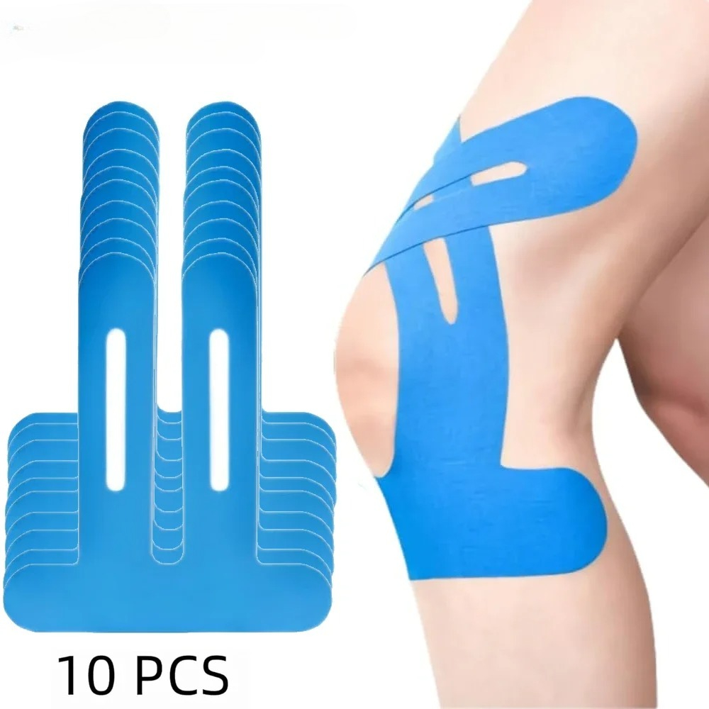 膝用キネシオロジーテープ10枚、防水性と伸縮性、通気性のある - Sports Taping Precut のレビューと価格