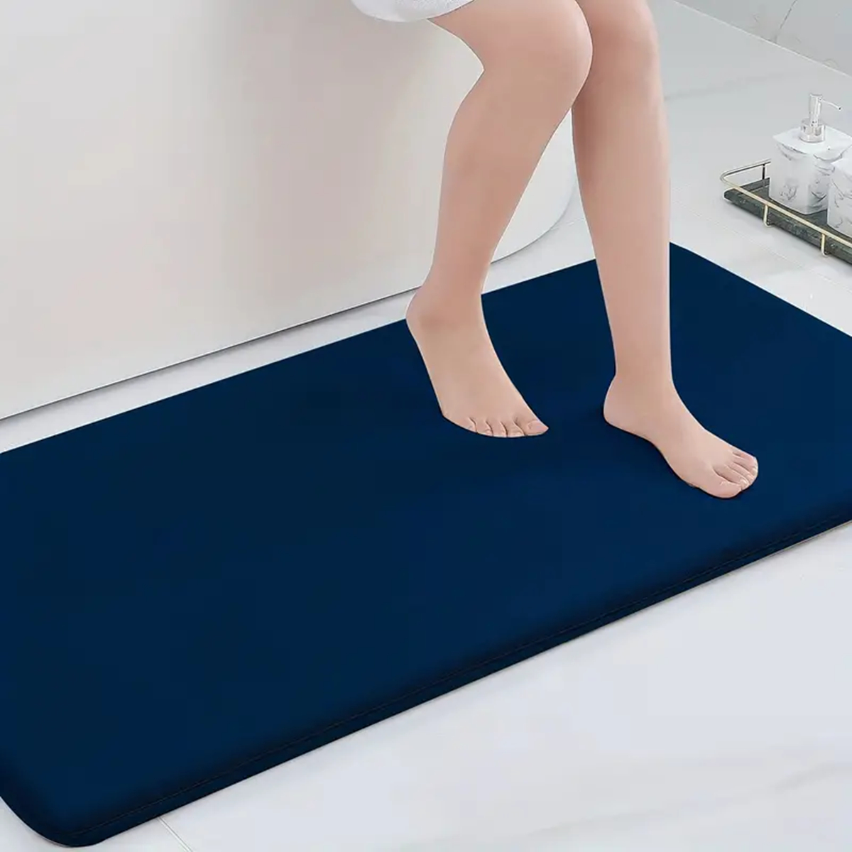 大型バスルーム滑り止めフロアマット滑り止め吸水バスルームカー - Bamboo Bath Mat のレビューと価格