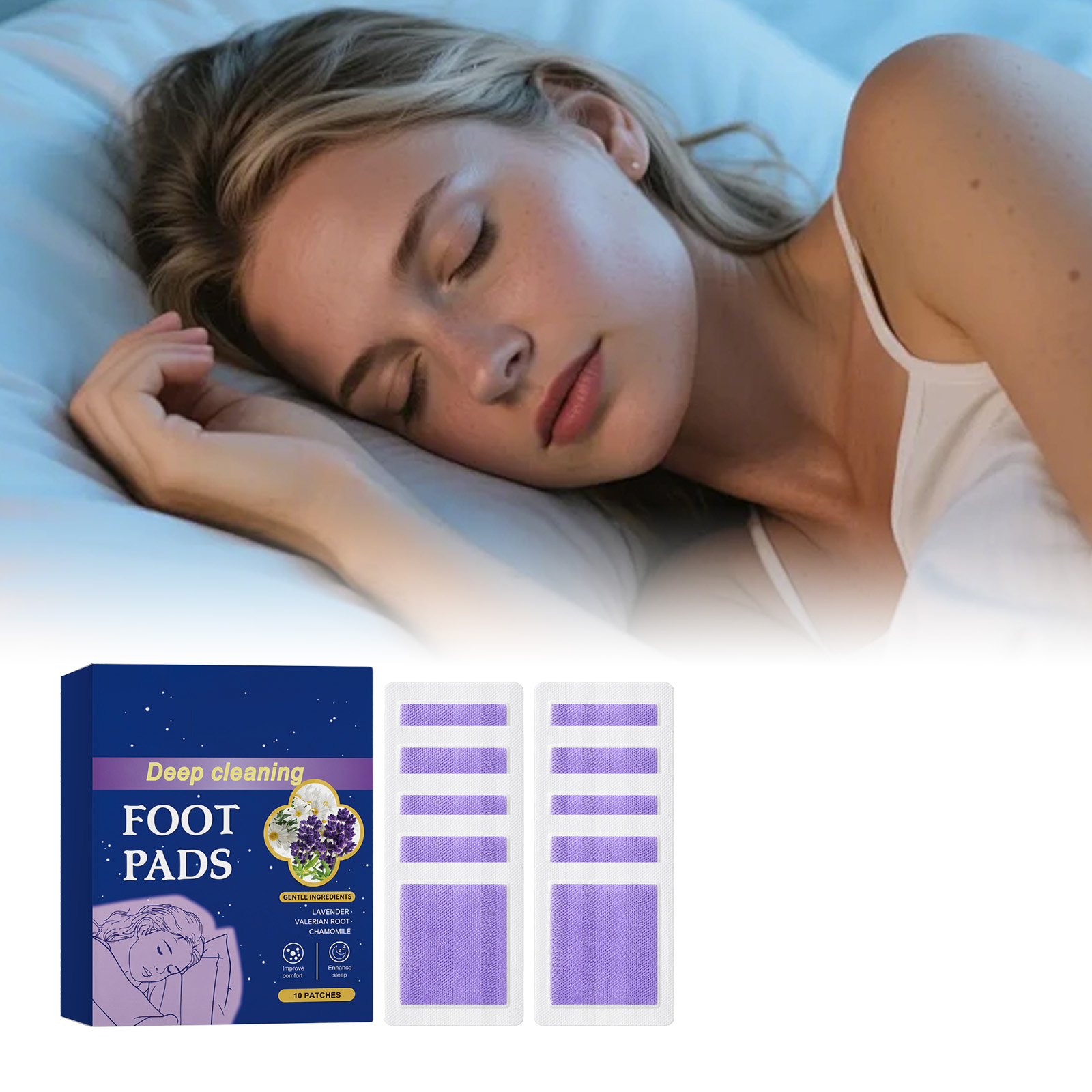 ディープスリープフットパッチ 乾燥して荒れた足裏の肌を改善  - Detox Foot Patch のレビューと価格