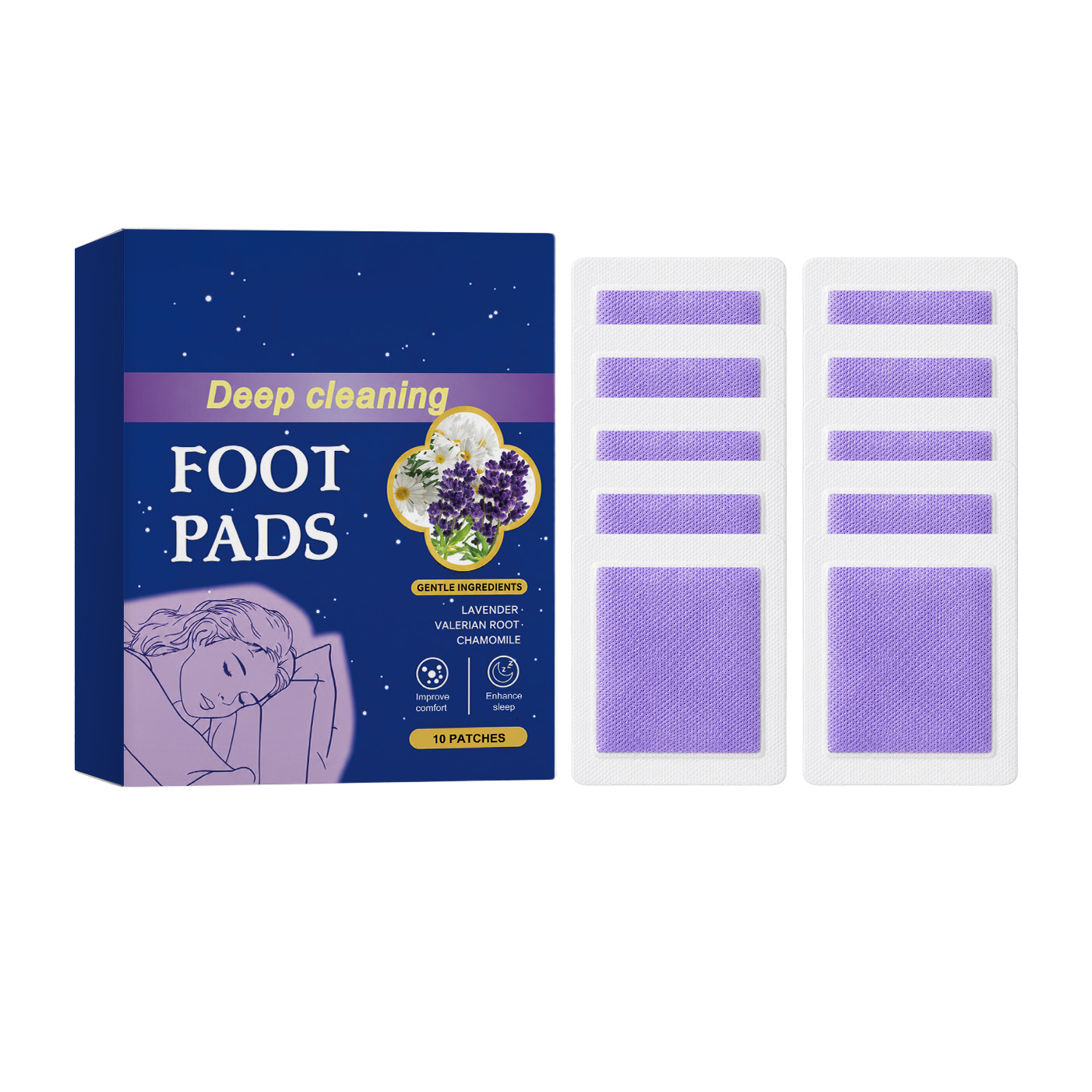 ディープスリープフットパッチ 乾燥して荒れた足裏の肌を改善  - Detox Foot Patch のレビューと価格