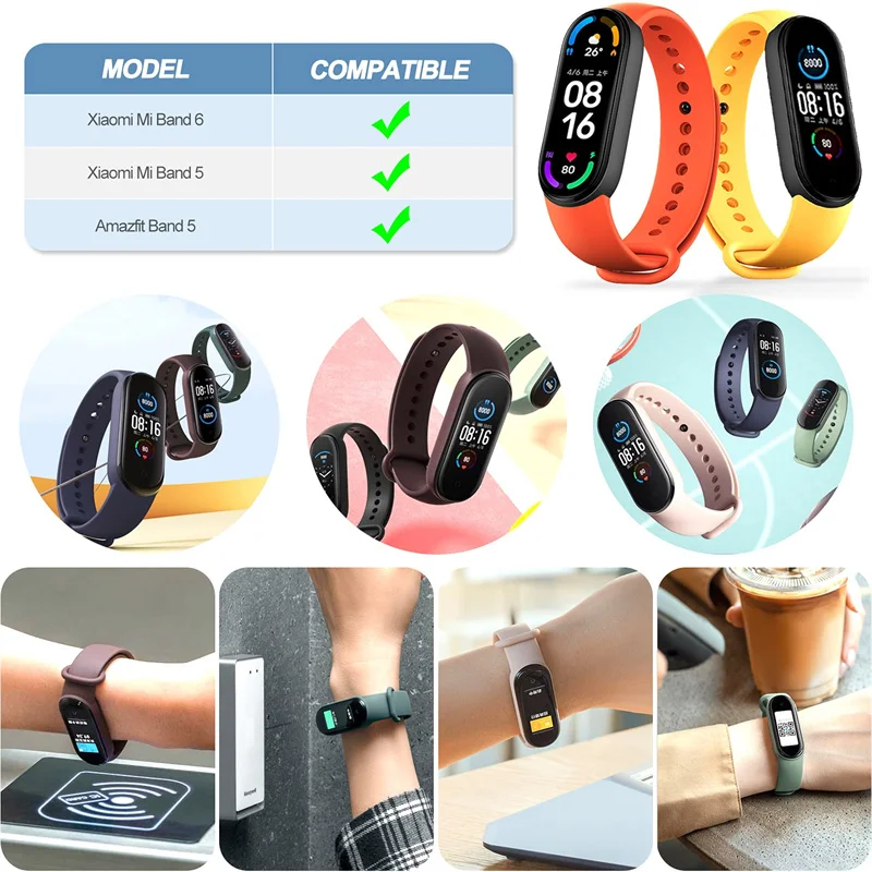 Xiaomi Mi Band用のソフトシリコン交換ストラップ - Health Wellness Bracelet のレビューと価格