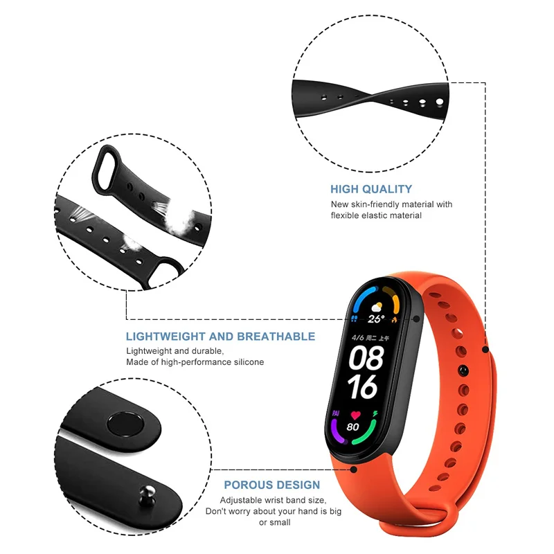 Xiaomi Mi Band用のソフトシリコン交換ストラップ - Health Wellness Bracelet のレビューと価格