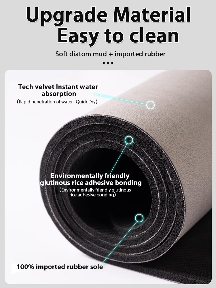 北欧幾何学模様珪藻土バスマット 浴室用超吸収性フットマット  - Bamboo Bath Mat のレビューと価格